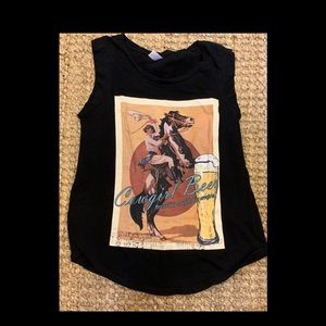 Cowgirl beer tank Sz M